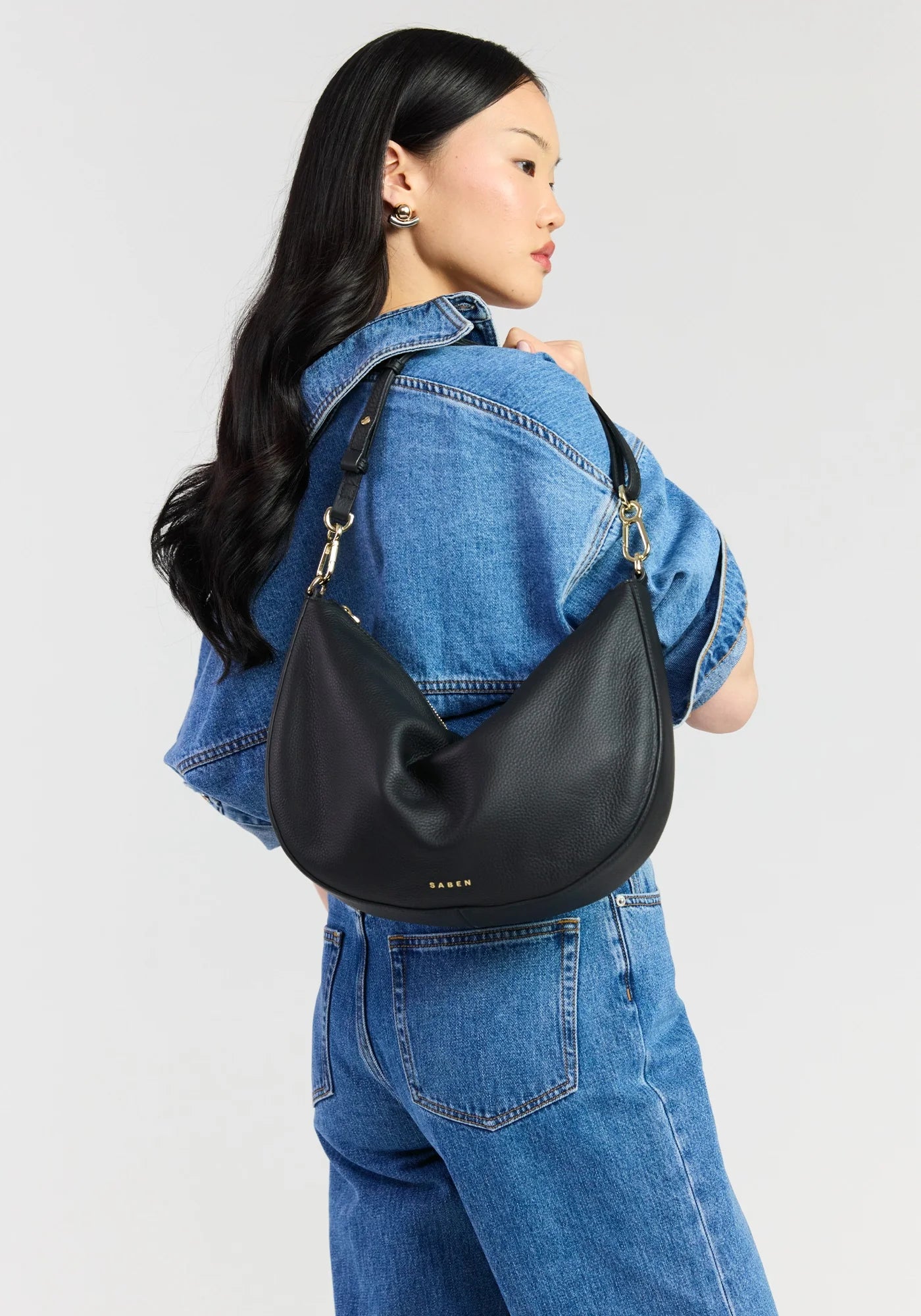 Noa Shoulder Bag - Black Luxe | Saben