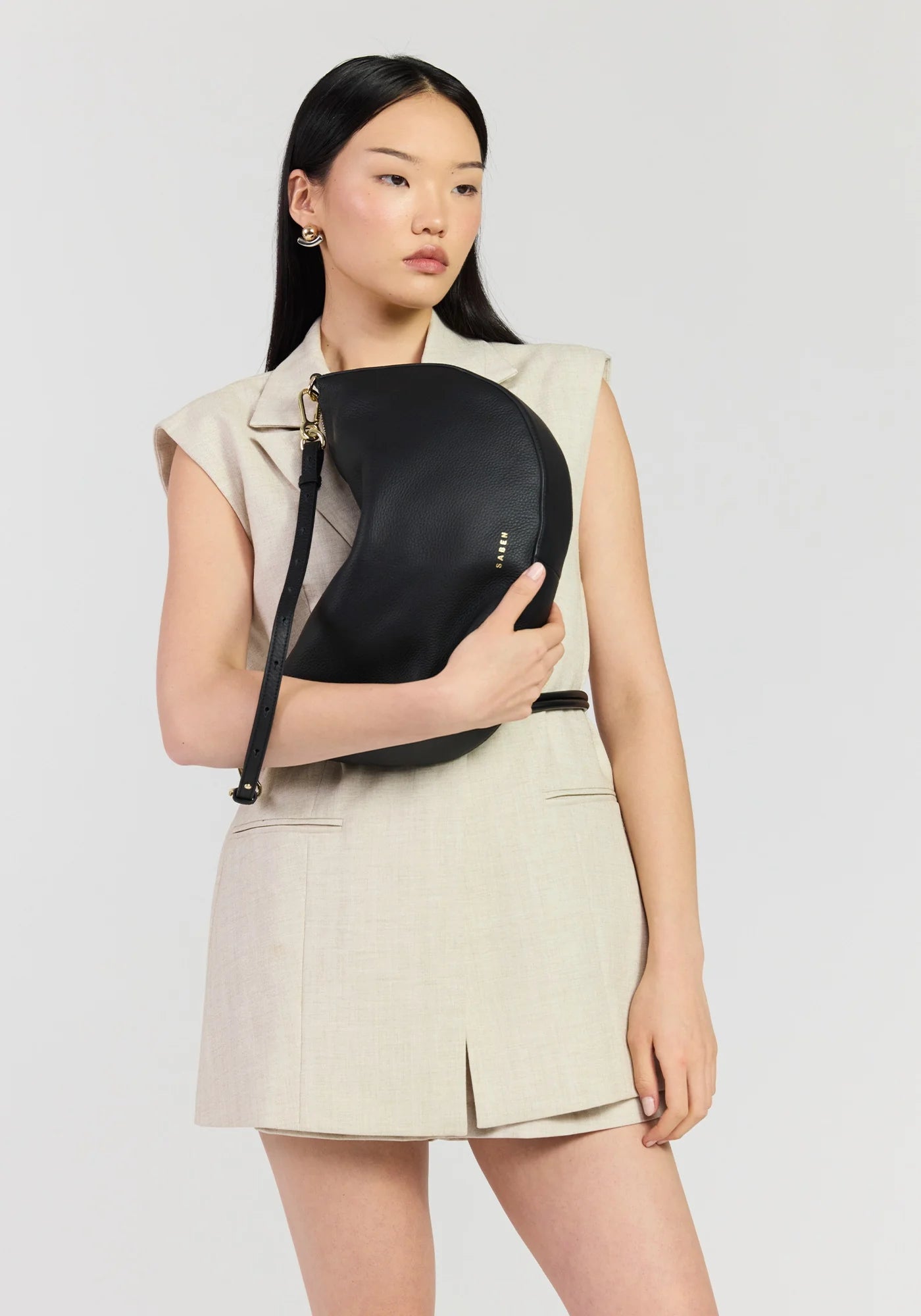 Noa Shoulder Bag - Black Luxe | Saben
