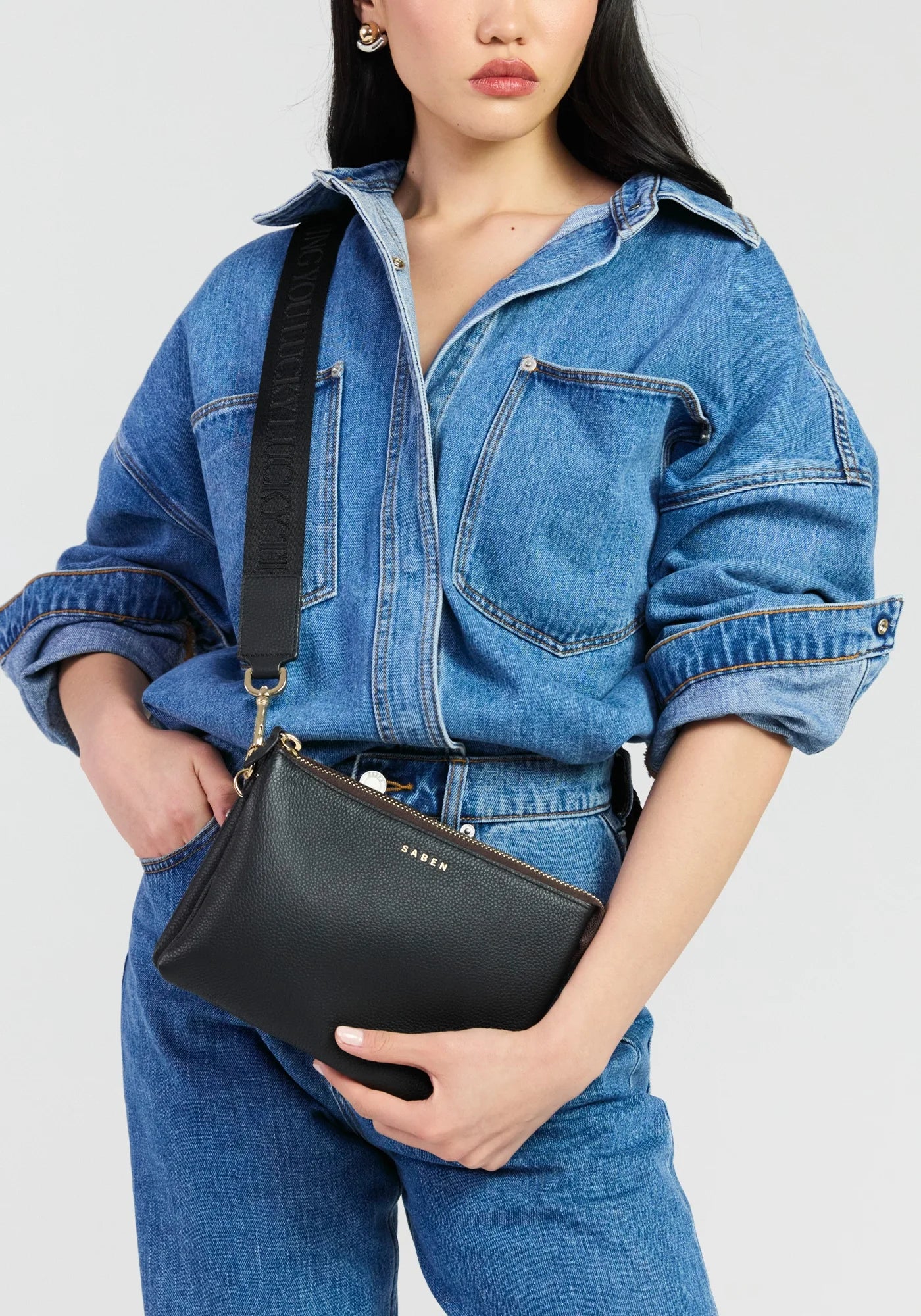Feature Strap Webbing - Black Lucky Thing | Saben