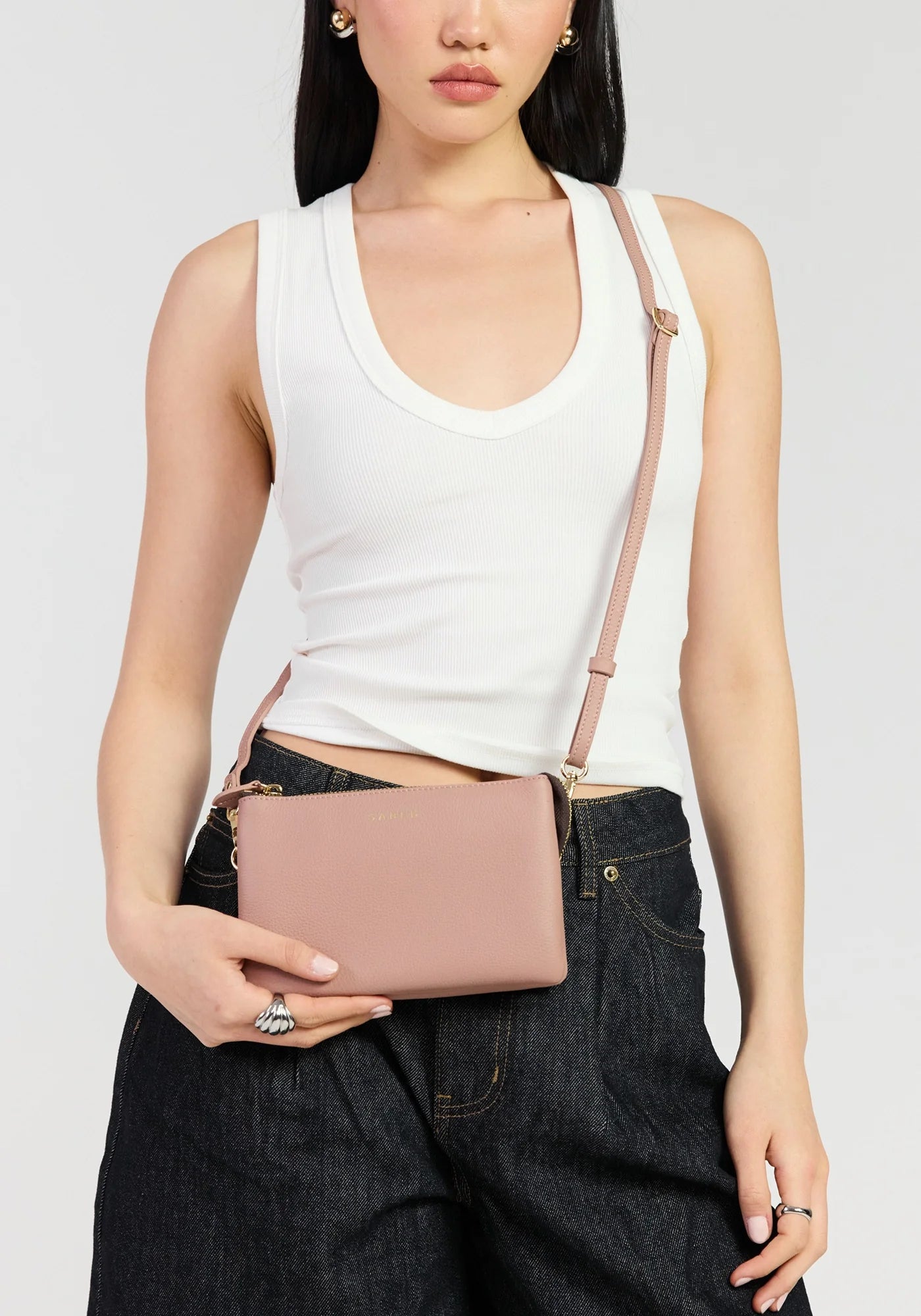 Tilly Crossbody - Rosewater | Saben