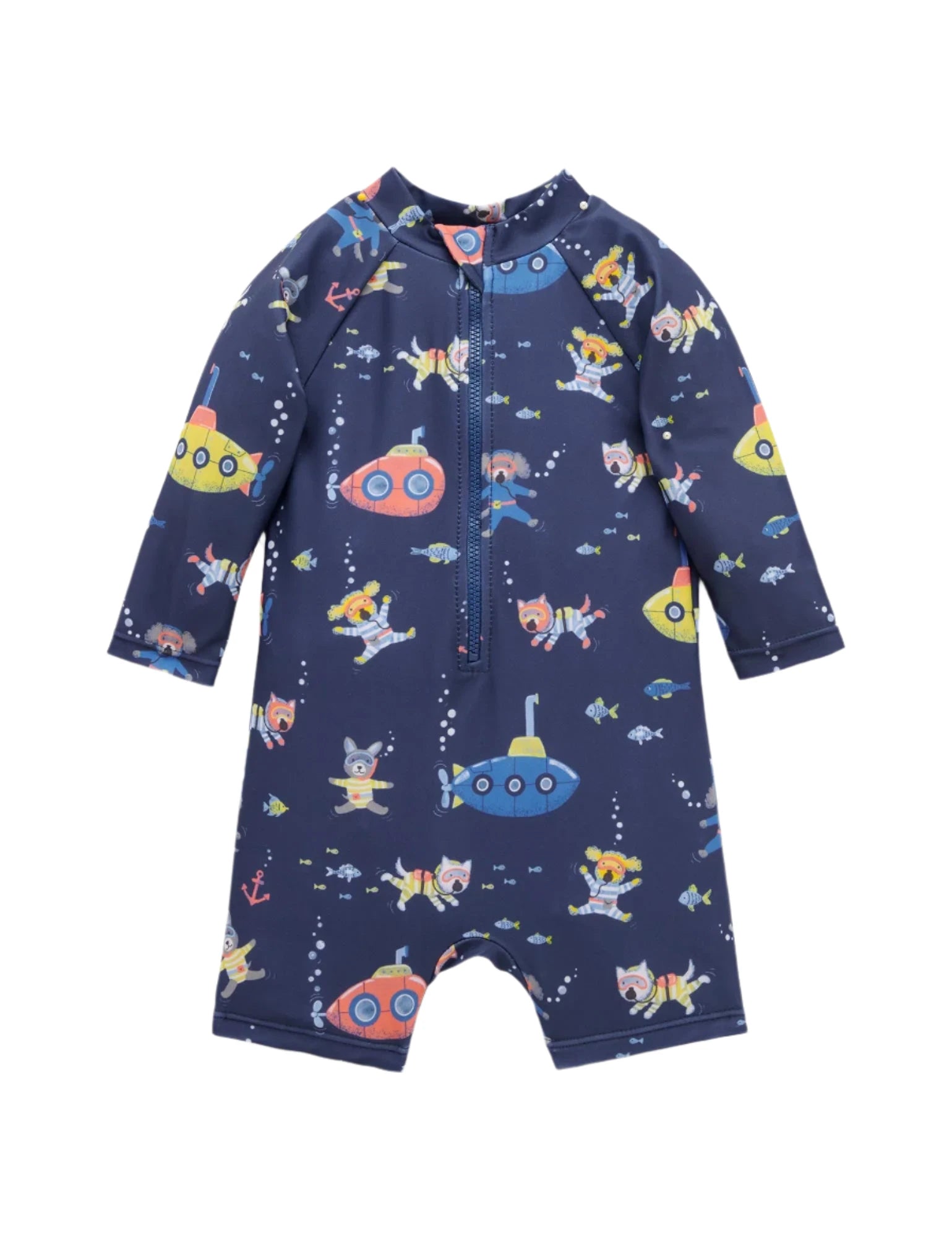 Long Sleeve Rashie Sunsuit Submarine | Purebaby