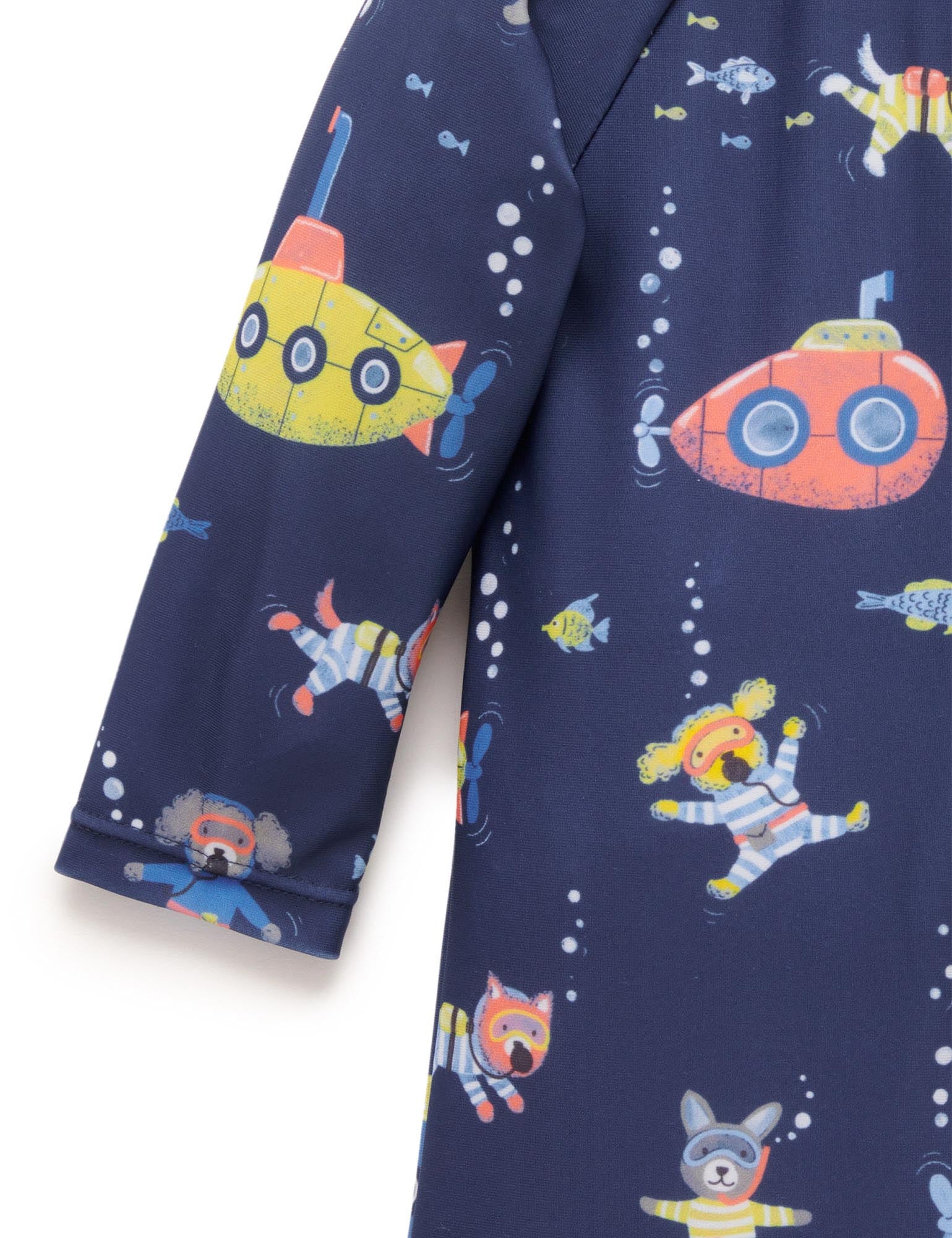 Long Sleeve Rashie Sunsuit Submarine | Purebaby