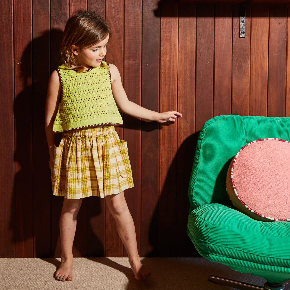 Natalina Kids Knit Top - Zest | Sage x Clare