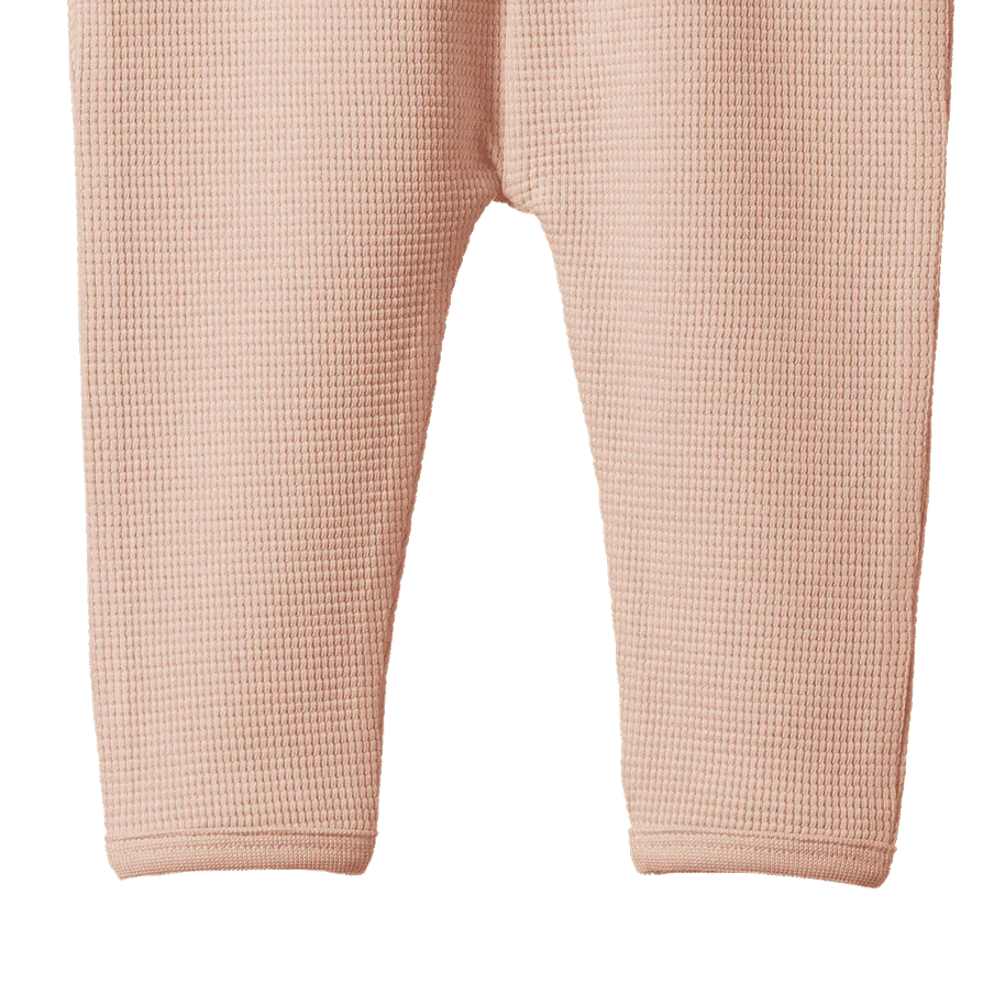 SELBY WAFFLE PANTS - Rose Dust | Nature Baby