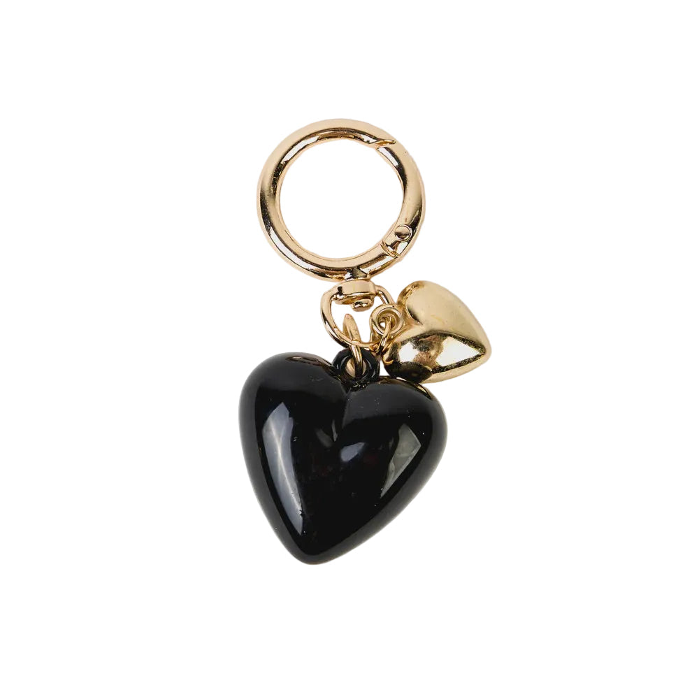 Keychain Heart - Black  | Stella + Gemma