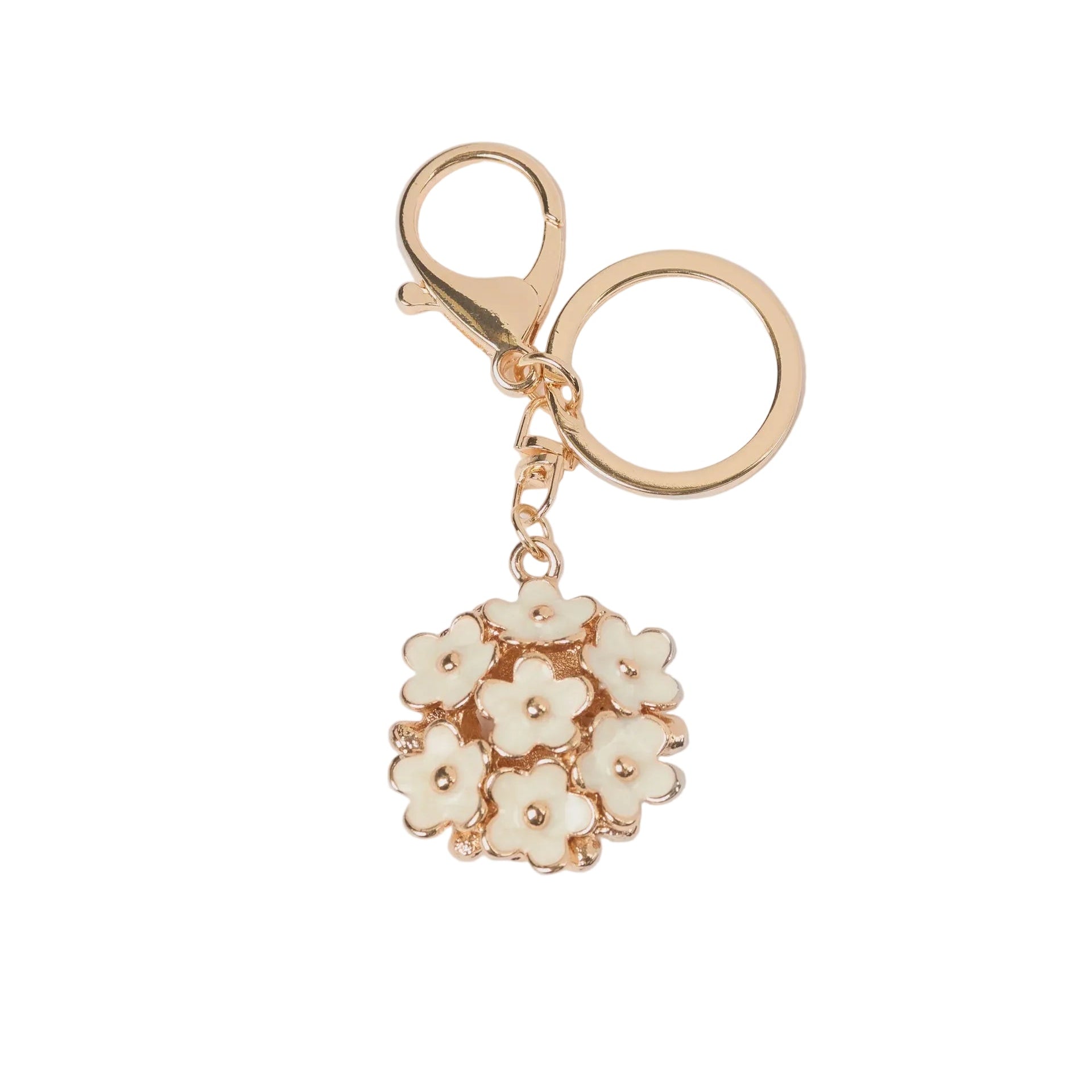 Keychain Flower Ball - Gold | Stella + Gemma