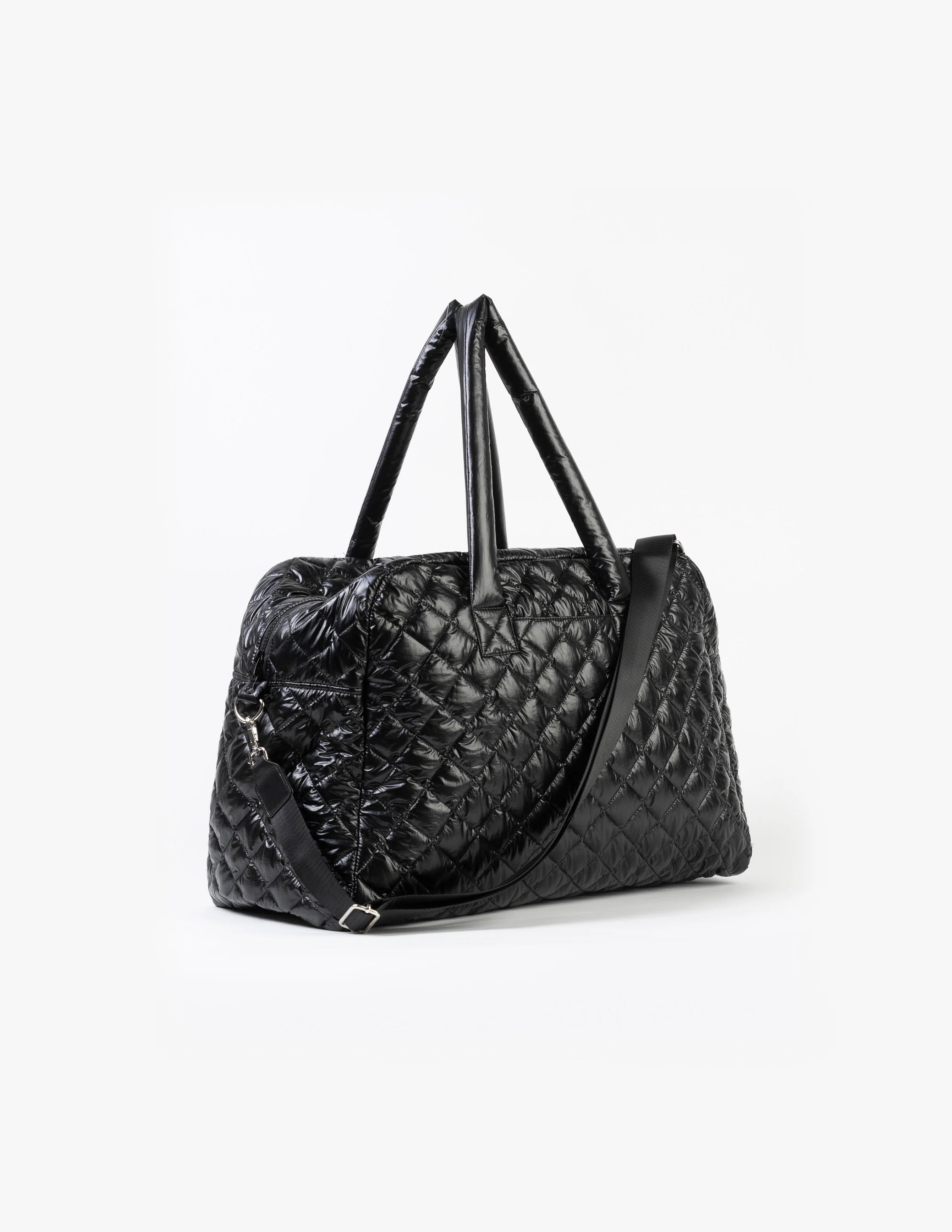 Overnight Bag Quilted - Black | Stella + Gemma