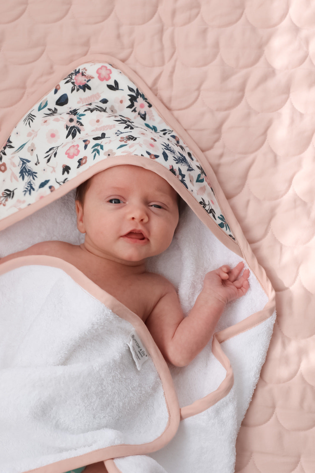 Petit Clementine baby hooded towel | Burrow & Be