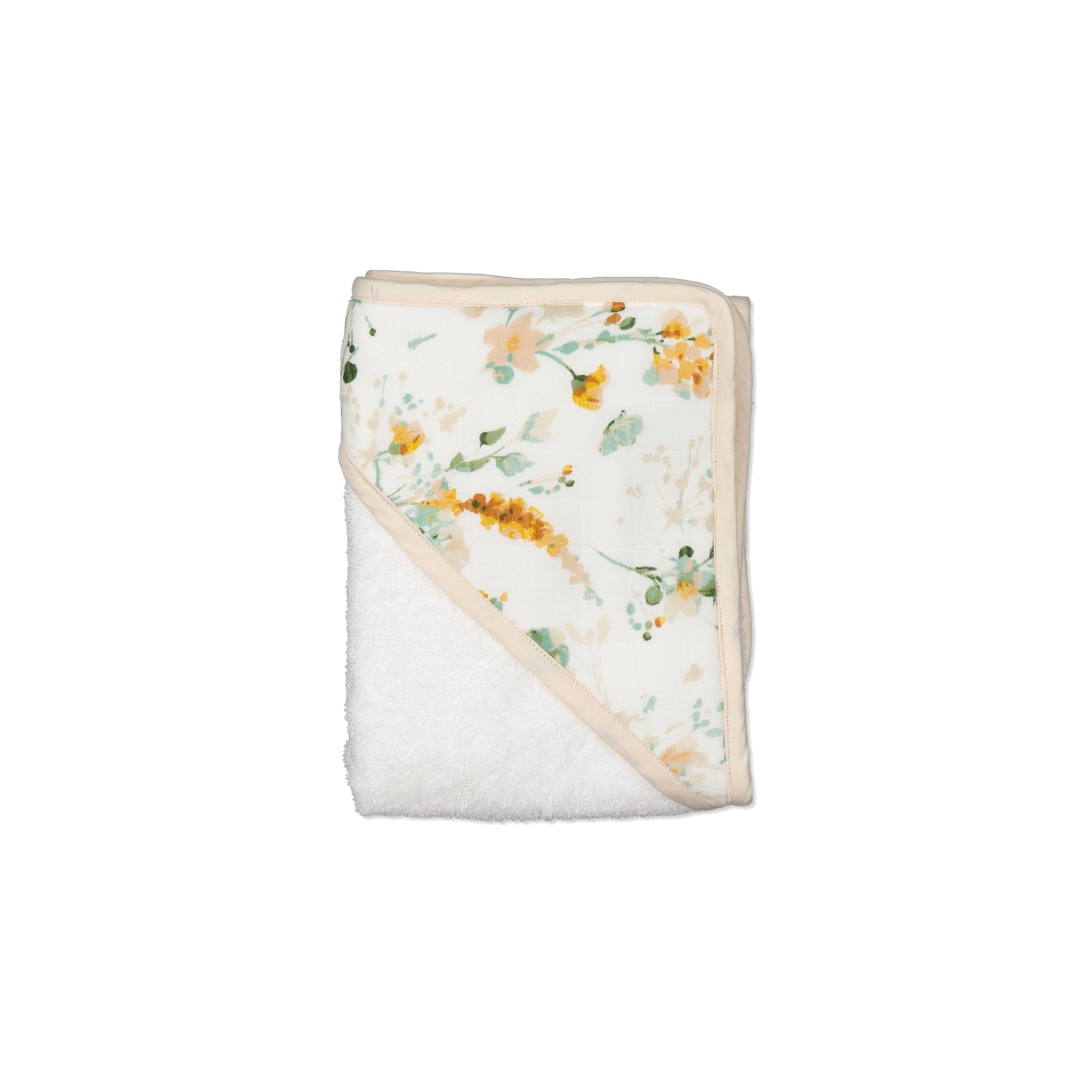 Spring Melody baby hooded towel | Burrow & Be