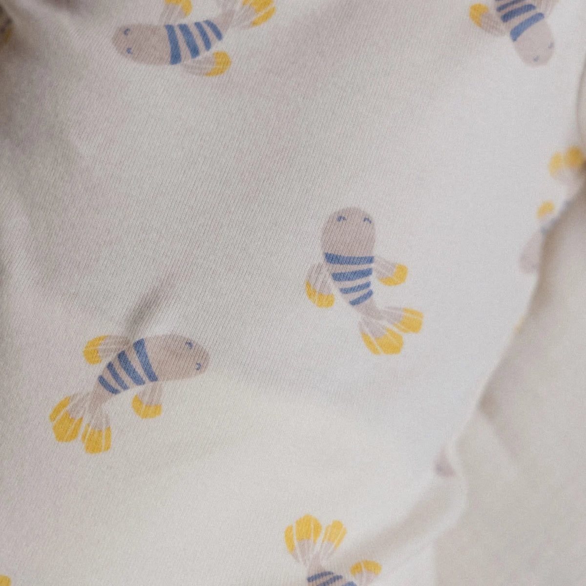SHORT SLEEVE BODYSUIT - Fish Fable Print | Nature Baby