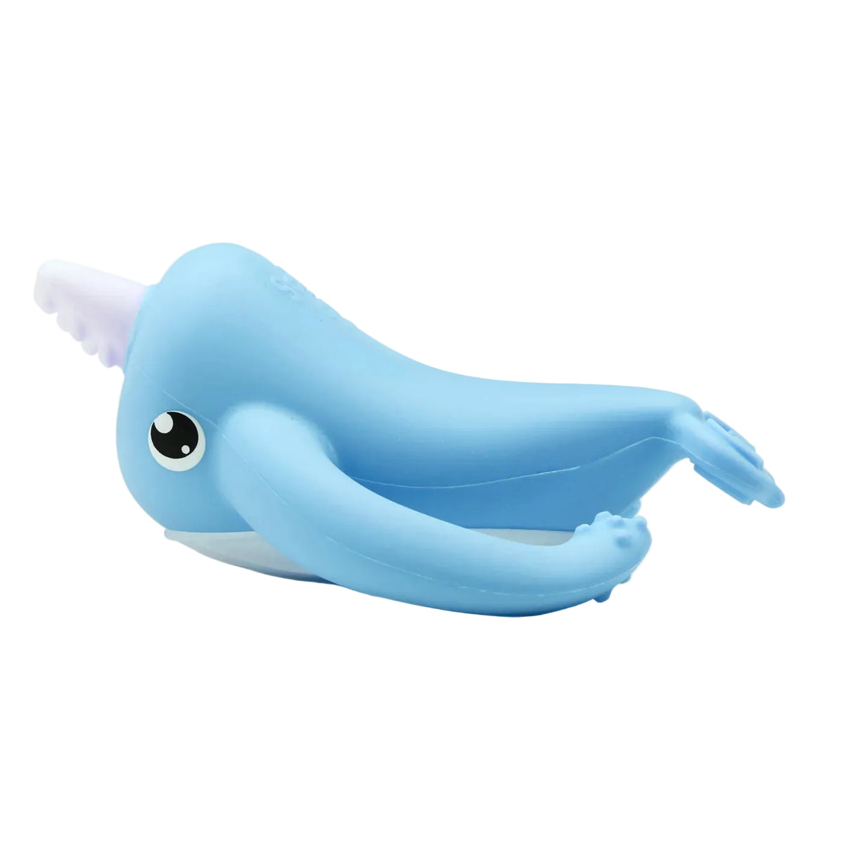 Nora Narwhal Silicone Teether - Light Blue | Smily Mia