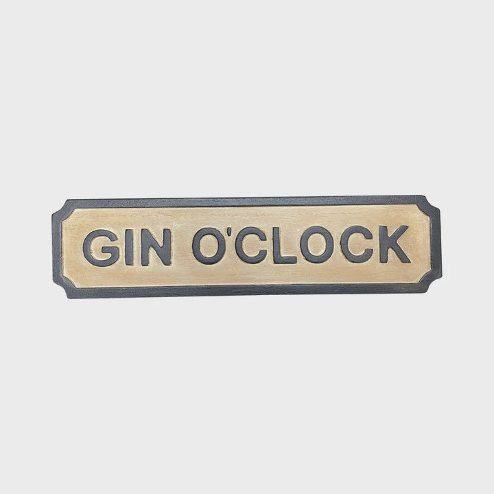 Small Gin O'Clock Sign | Blue Goose