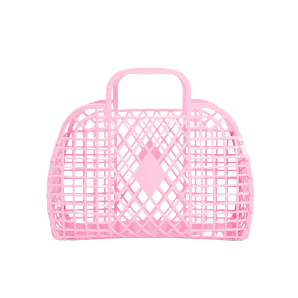 Retro Basket Pink - Small | Sun Jellies