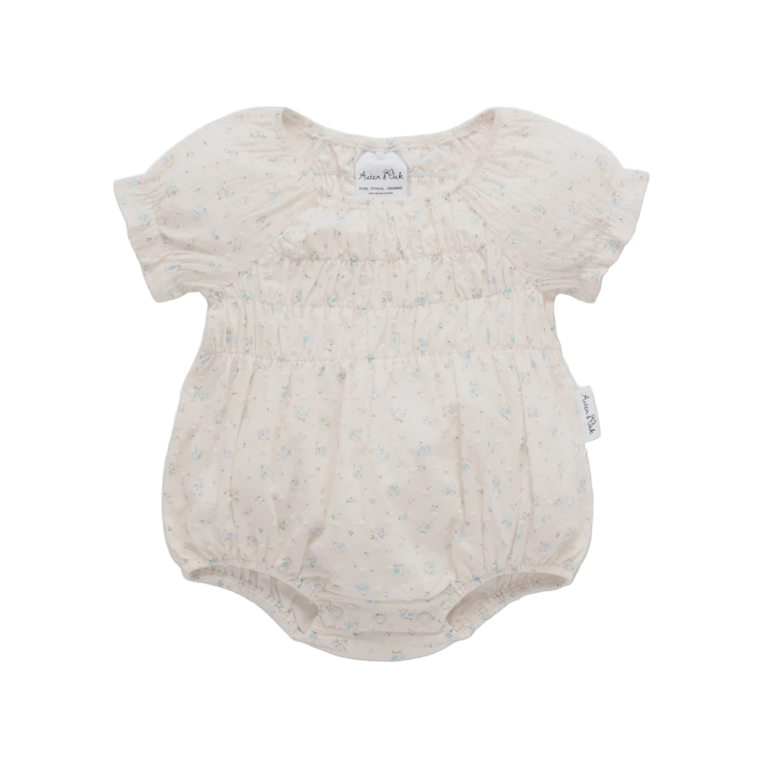 Sofia Floral Bubble Romper || Ivory | Aster & Oak