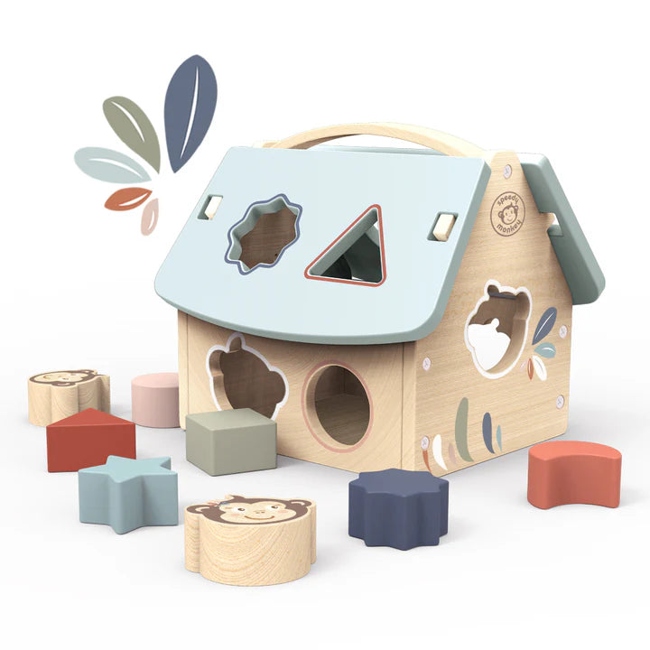 House Shape Sorter - 8 Blocks | Speedy Monkey