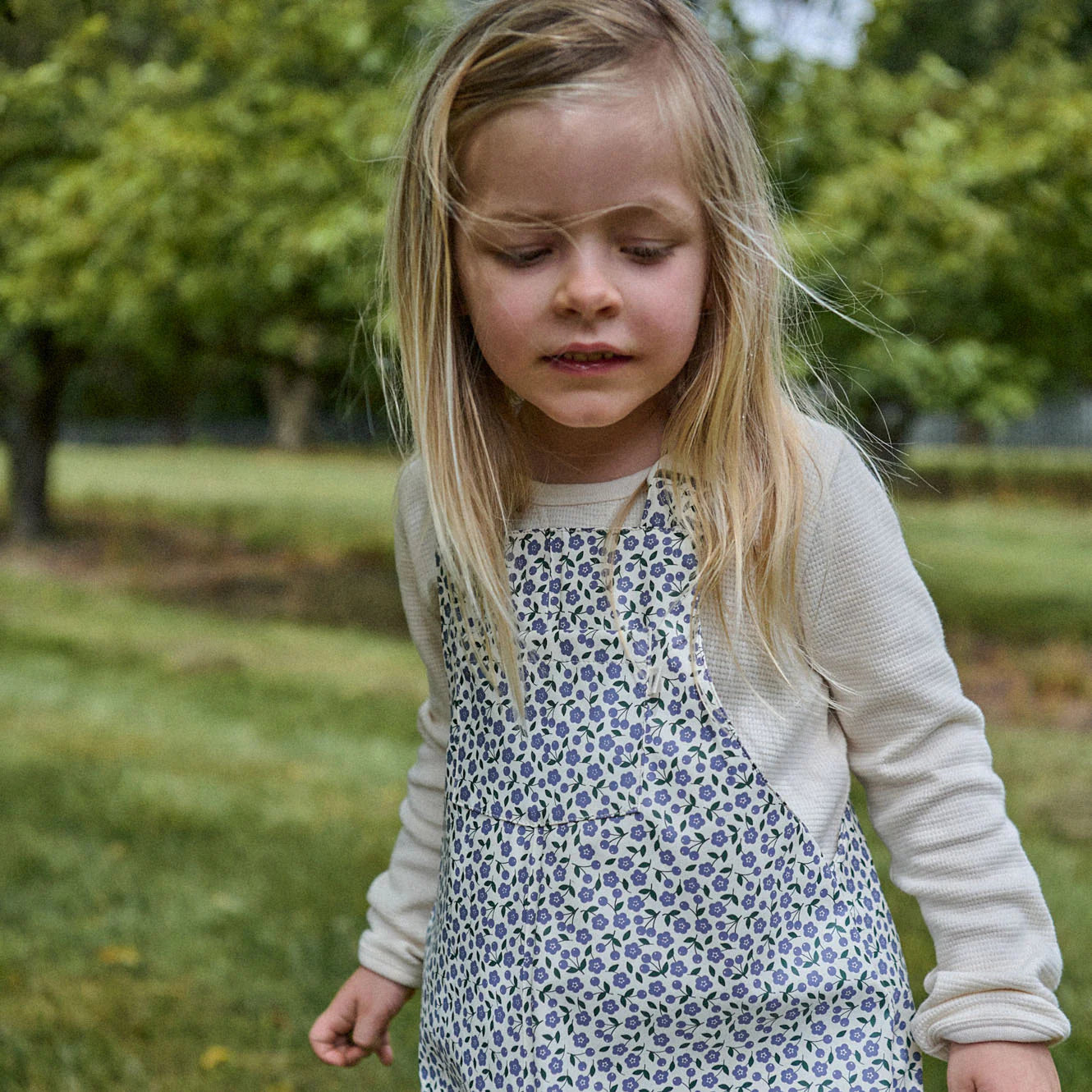 SPLASH OVERALLS - Briarwood Heron Print | Nature Baby