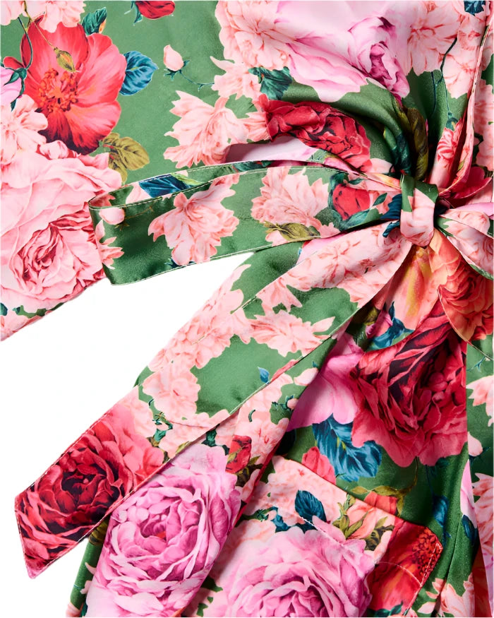 Rose Garden Satin Robe | Kip & Co