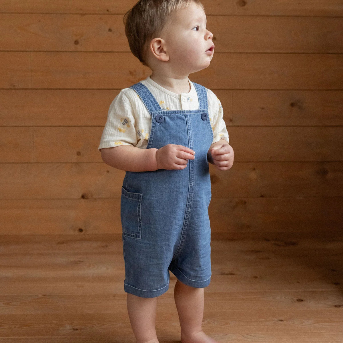 SS CARAVAN SHIRT MUSLIN - Fish Fable Print | Nature Baby
