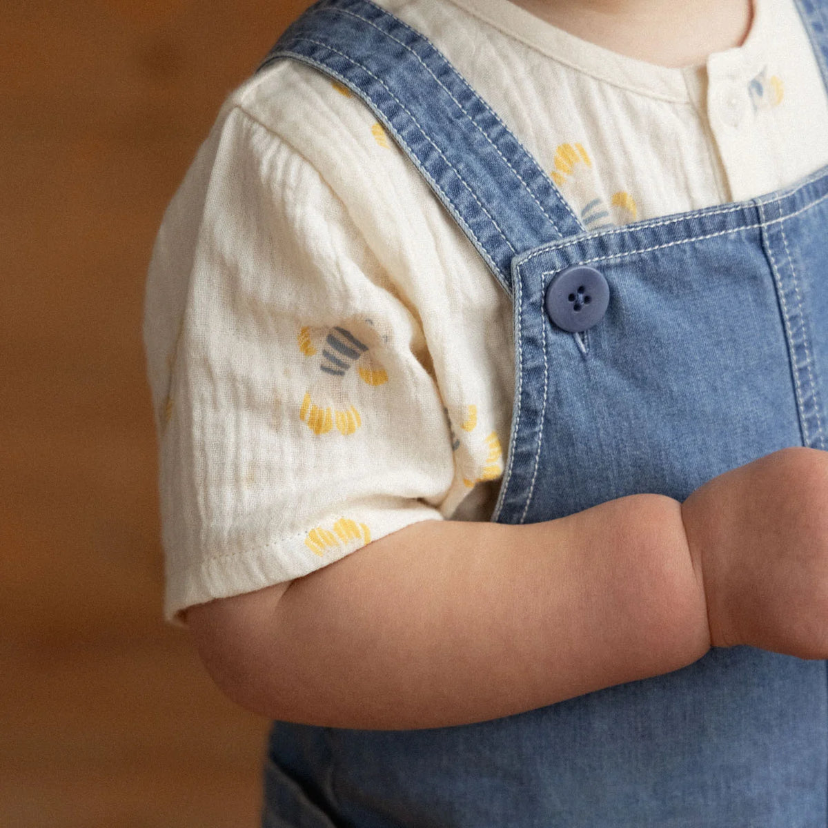 SS CARAVAN SHIRT MUSLIN - Fish Fable Print | Nature Baby