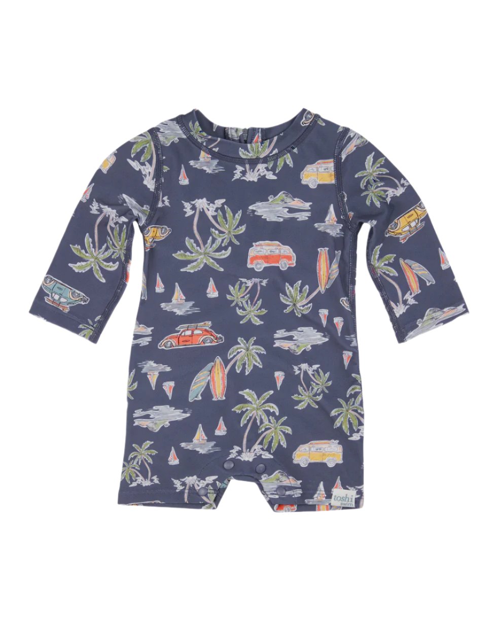 Swim Baby Onesie L/S Classic - Surf Twilight | Toshi