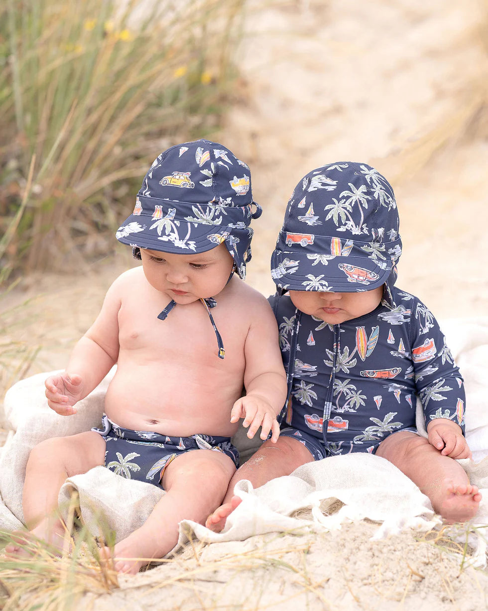 Swim Baby Onesie L/S Classic - Surf Twilight | Toshi