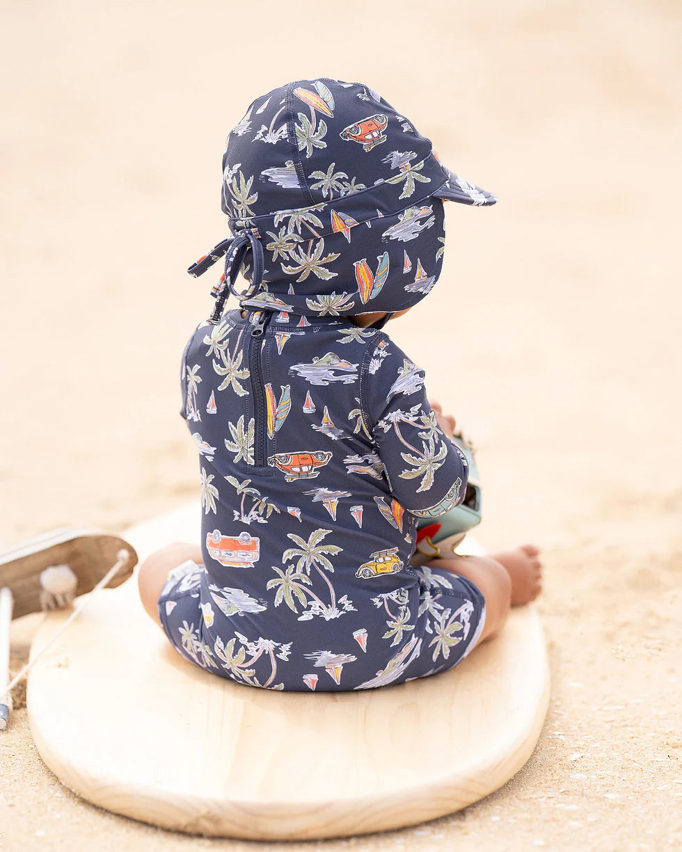 Swim Baby Onesie L/S Classic - Surf Twilight | Toshi