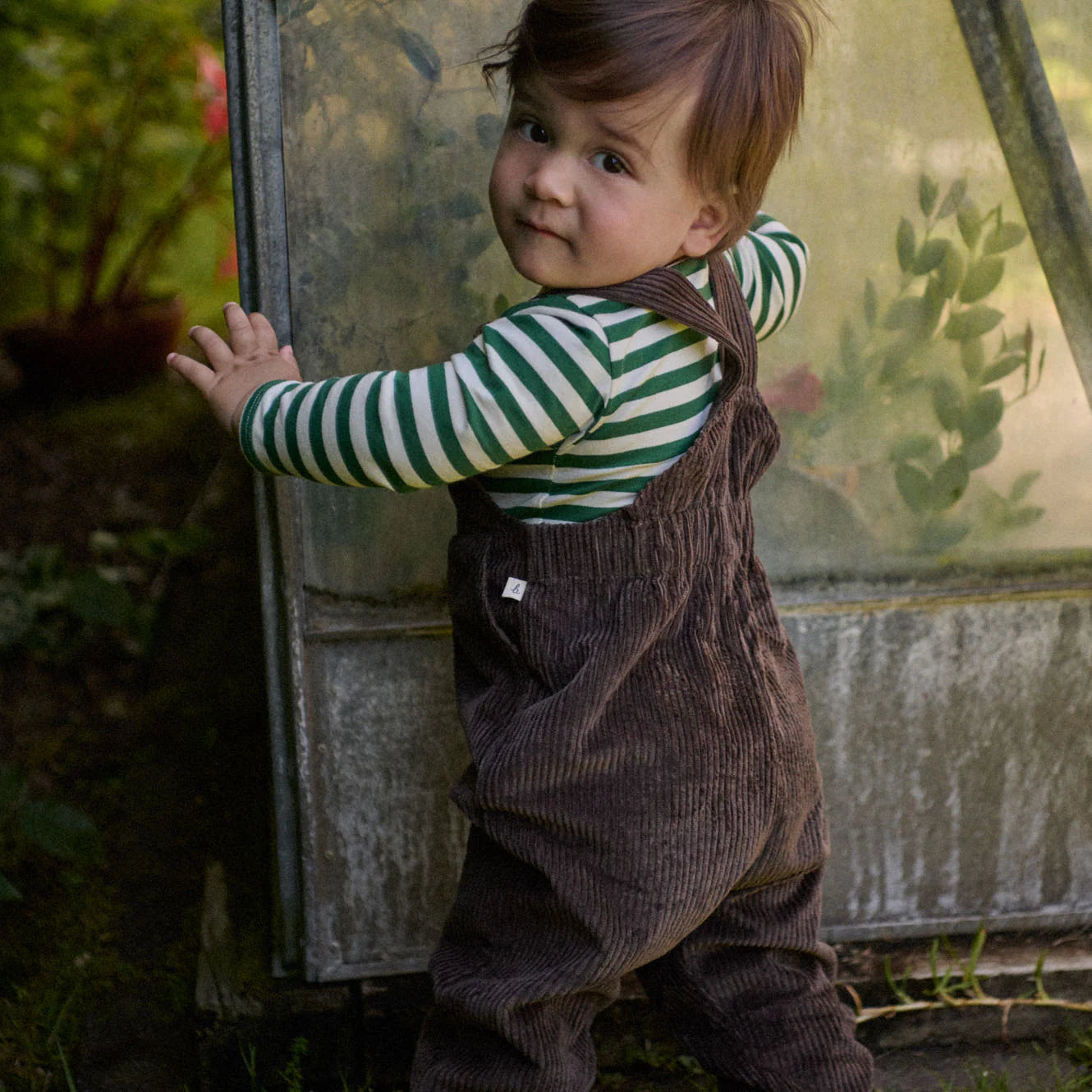 STRETCH JERSEY Long Sleeve BODYSUIT - Eden Sea Stripe | Nature Baby