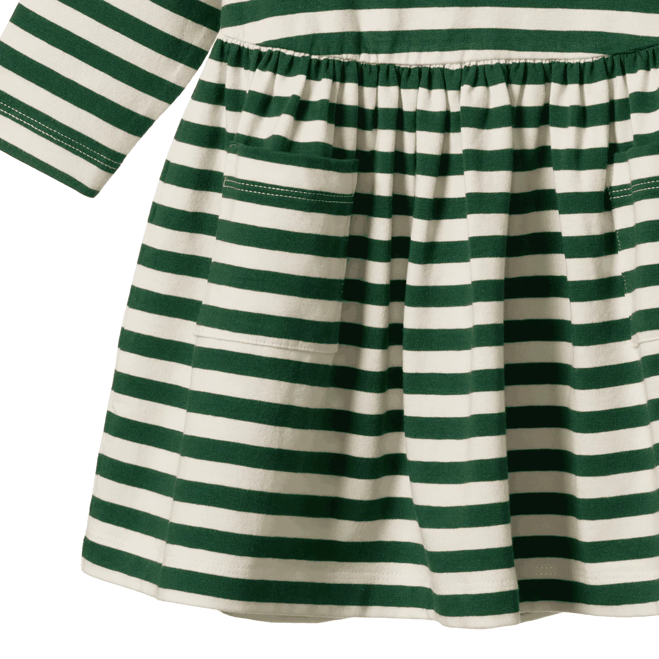 Long Sleeve Twirl Dress - Eden Sea Stripe | Nature Baby