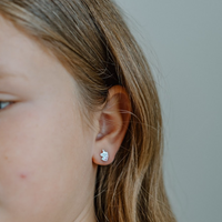 Unicorn Enamel Studs - Silver | Silver Linings Collective