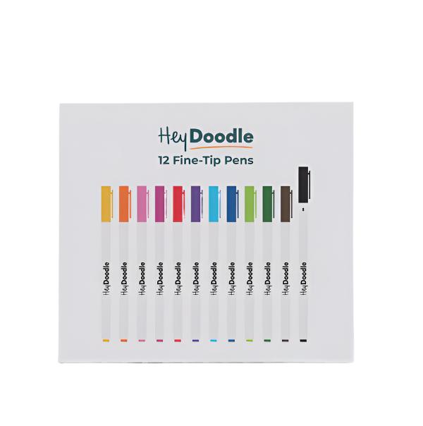 12 Pen Fine Tip | Hey Doodle