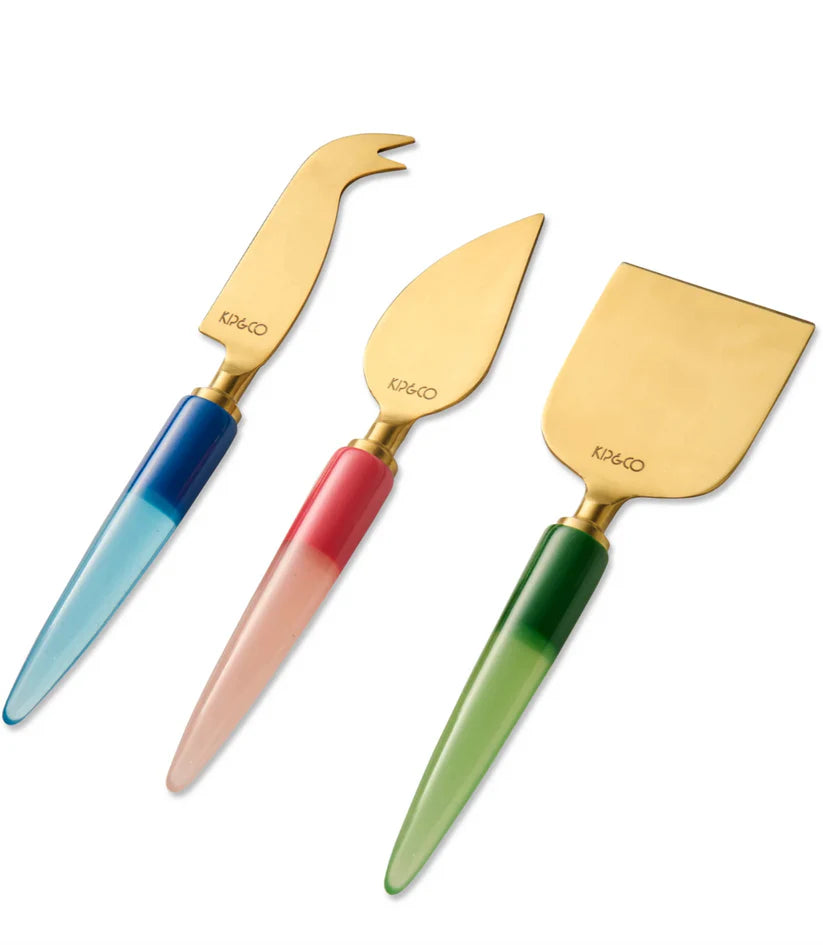 Bejewelled Cheese Knife Set  | Kip & Co