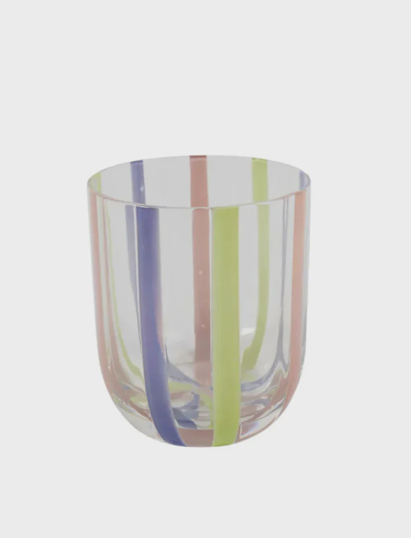 Tumbler Glass 2P Set - Neptune Stripe | Kip & Co