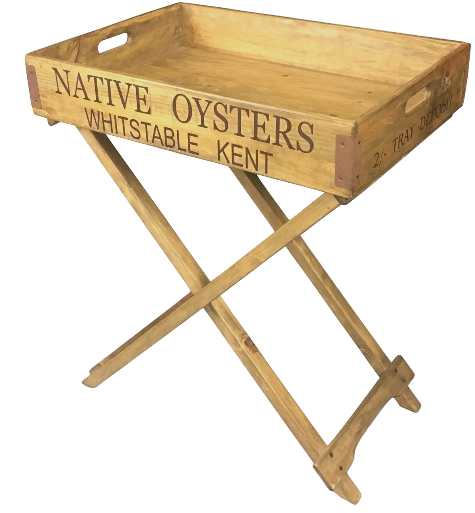 2 X Butler Tray's on Stand | Blue Goose Imports