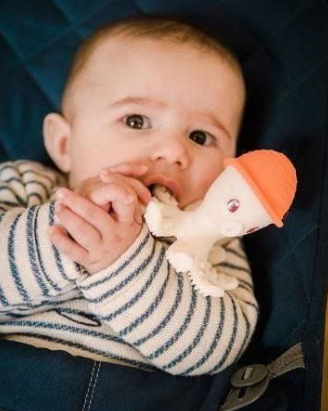 Octopus Teething Toy - Orange | Mombella