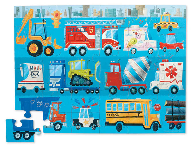 36 Piece Puzzle Fire Truck | Crocodile Creek