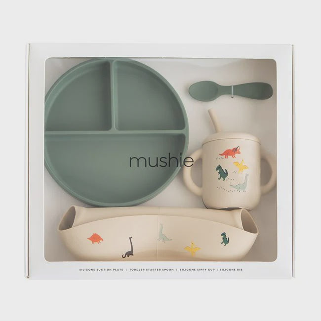 Silicone Feeding Toddler Set - Dinosaurs | Mushie