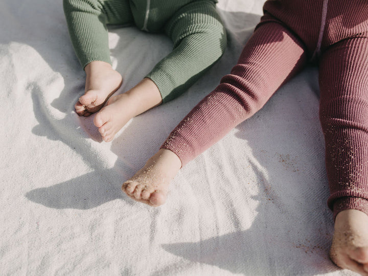 Footless Cotton Tights - ACAI SMOOTHIE | Silly Silas
