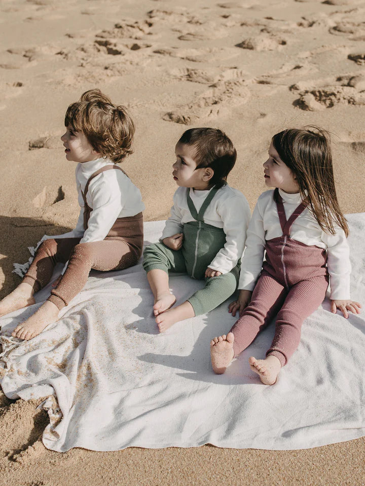 Footless Cotton Tights - MATCHA OAT | Silly Silas