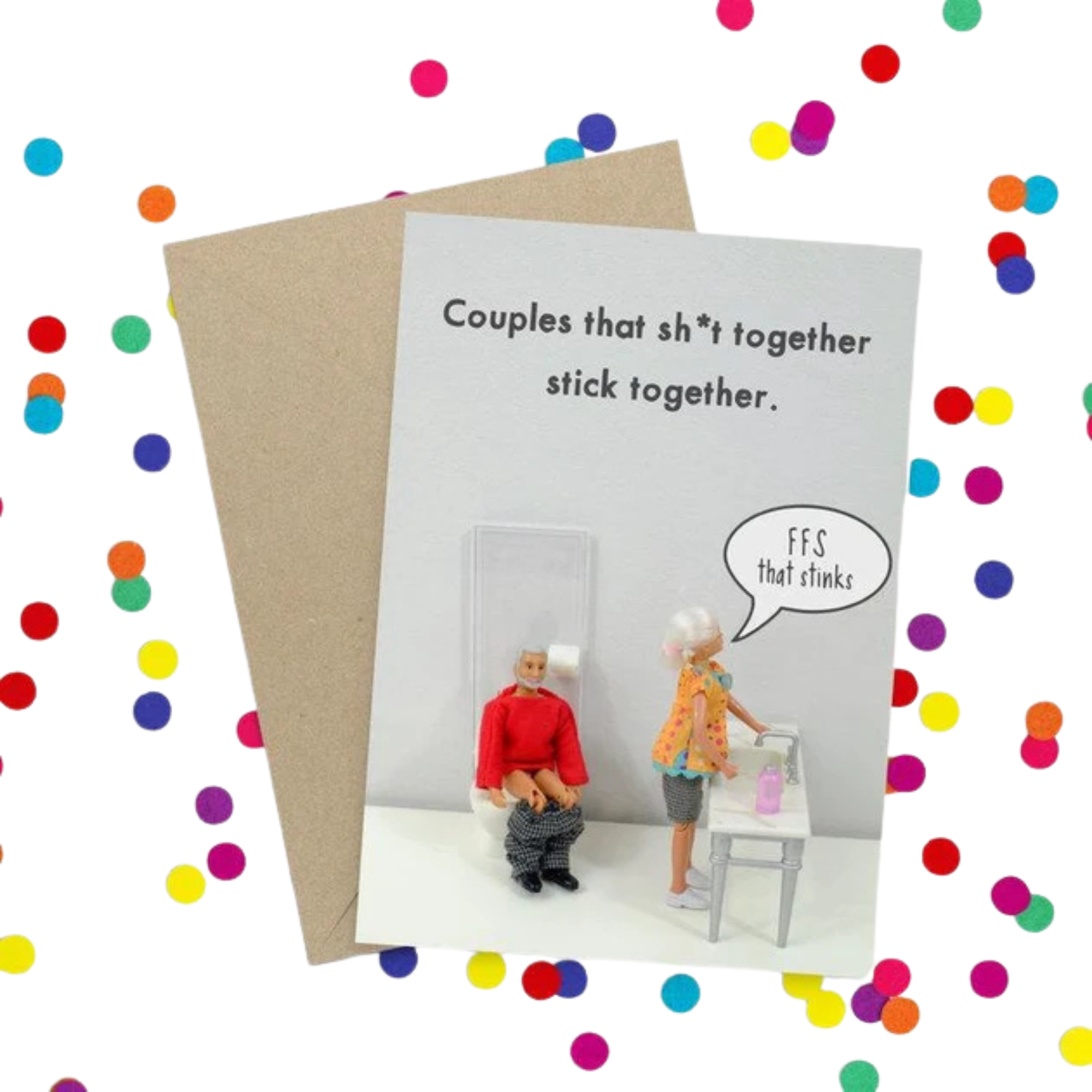 Card- Sh*t Together Stick Together | Bold & Bright