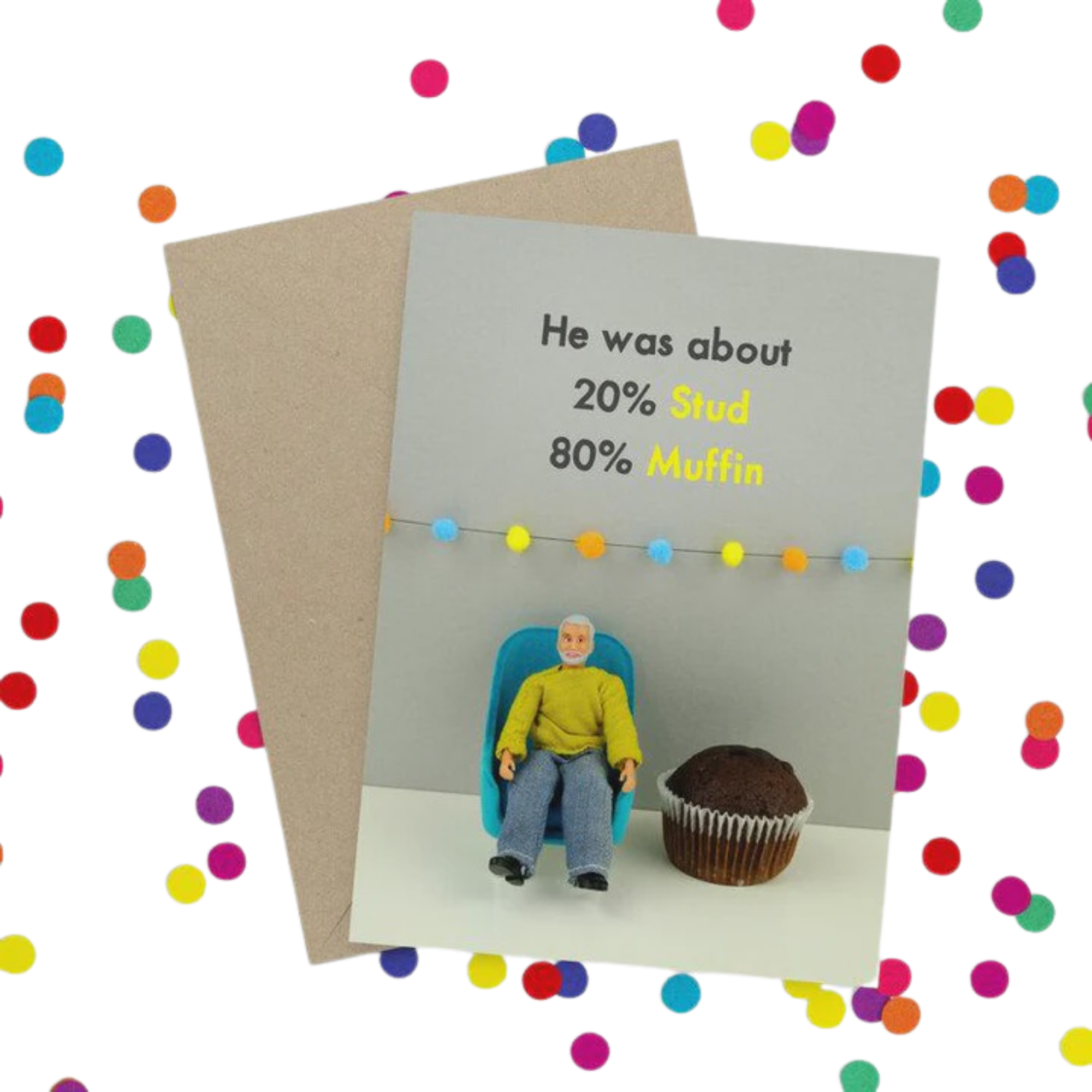 Card- Stud Muffin | Bold & Bright