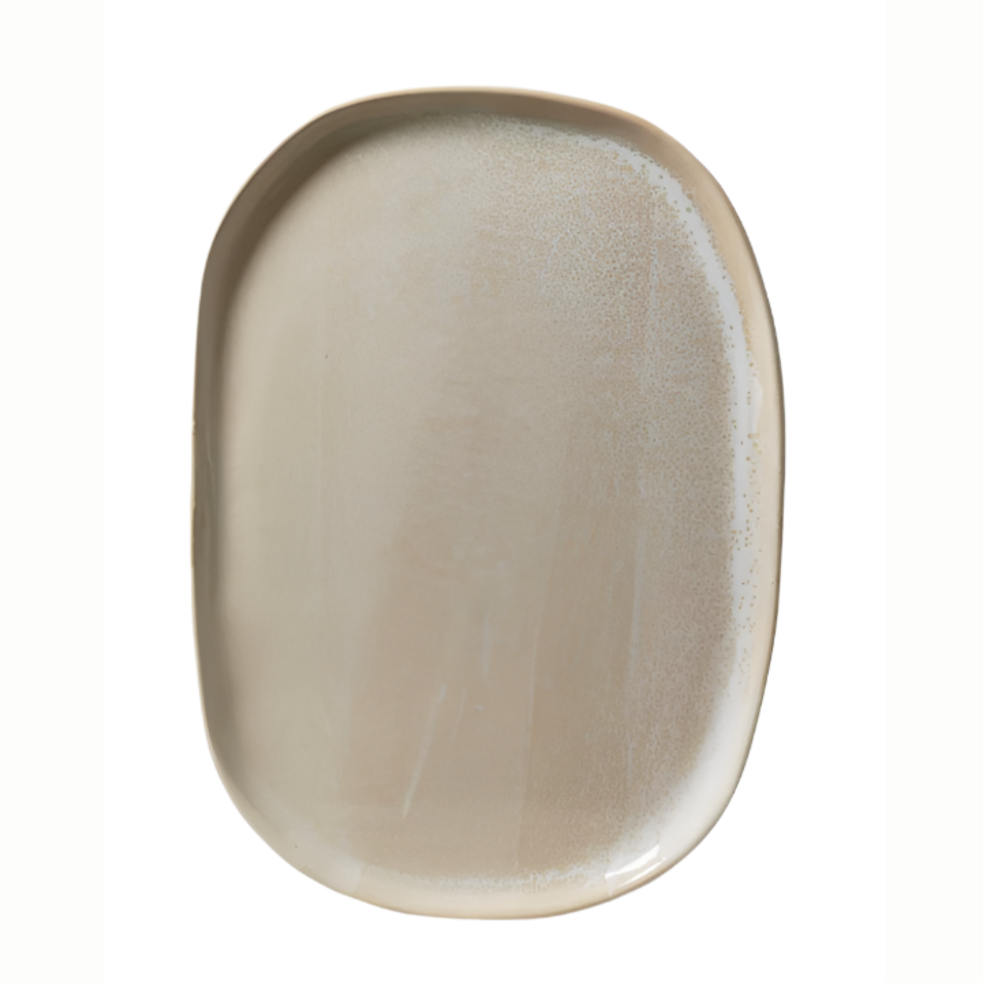 Small Hand Pressed Oval Tray - Linen | Robert Gordon