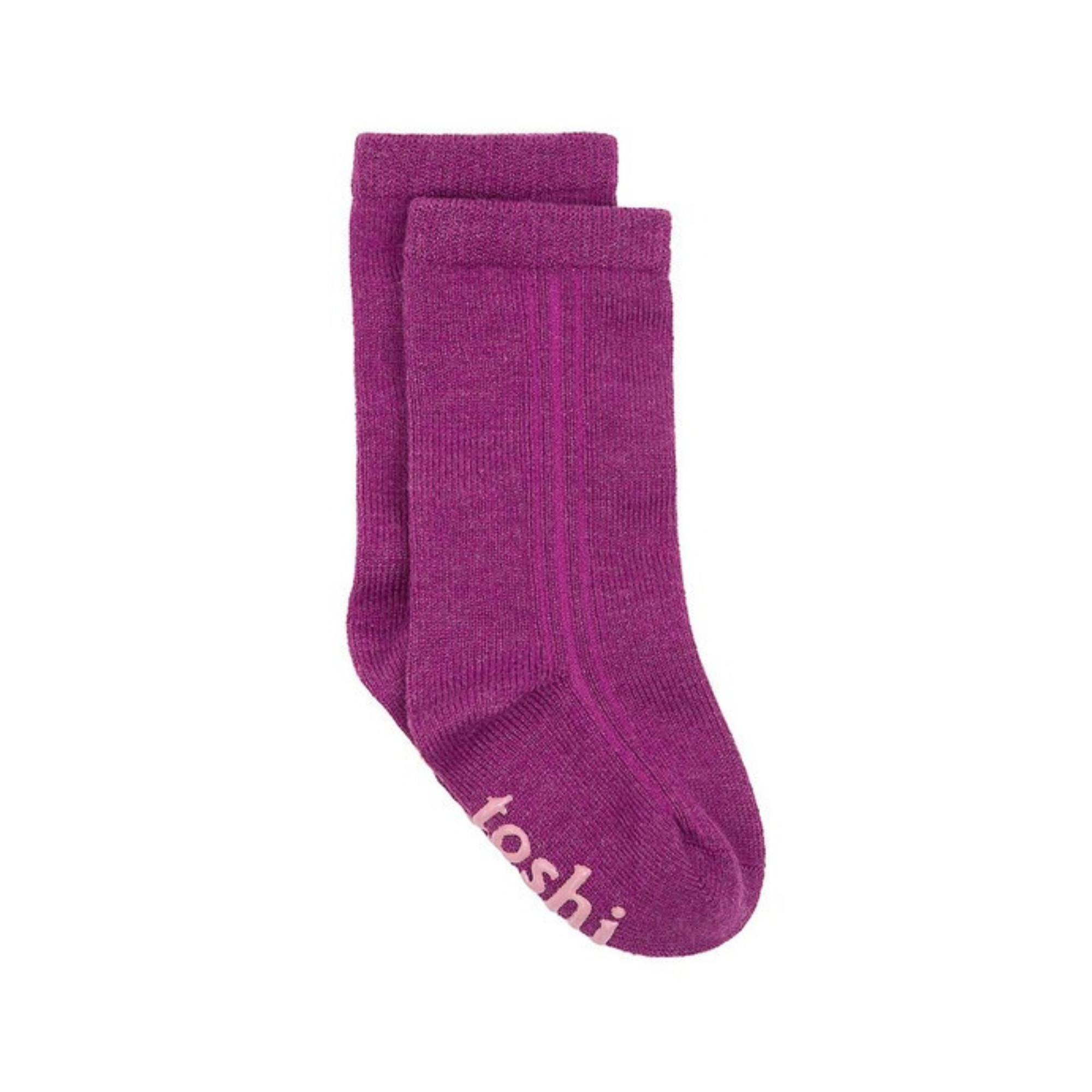 Organic Socks Knee Dreamtime Violet | Toshi