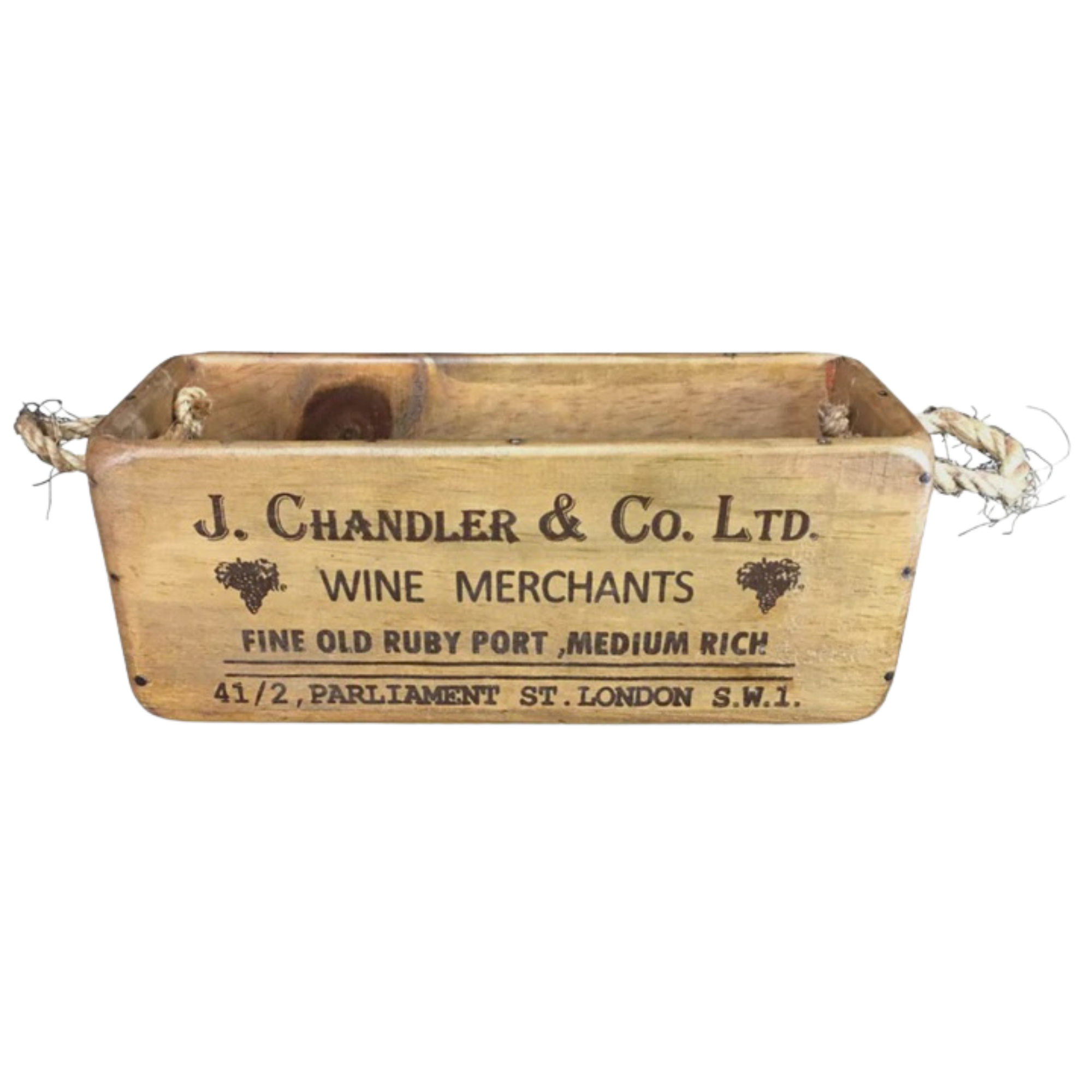 Utensil Box - Rope Handle | Blue Goose Imports