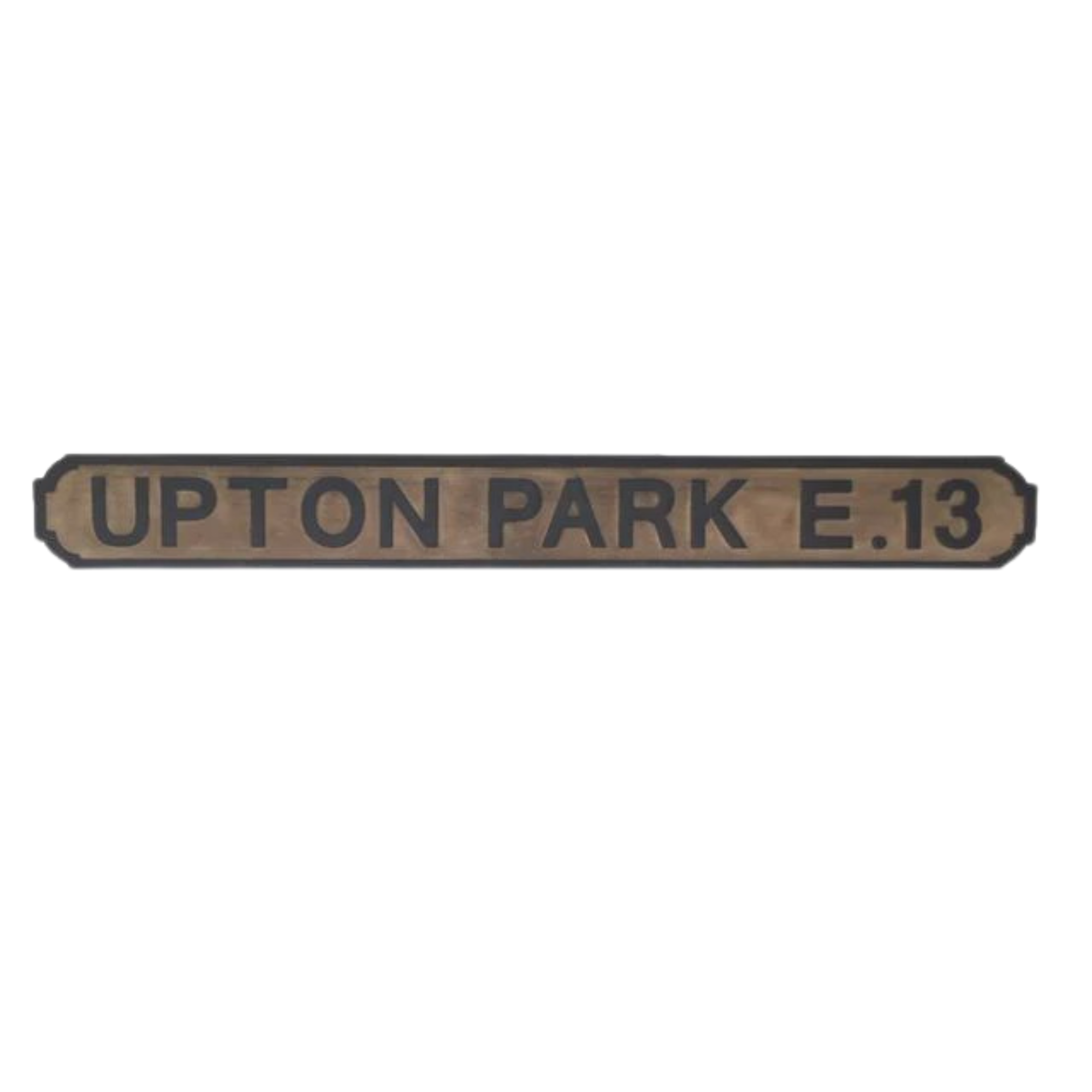 Upton Park Wooden Road Sign | Blue Goose Imports
