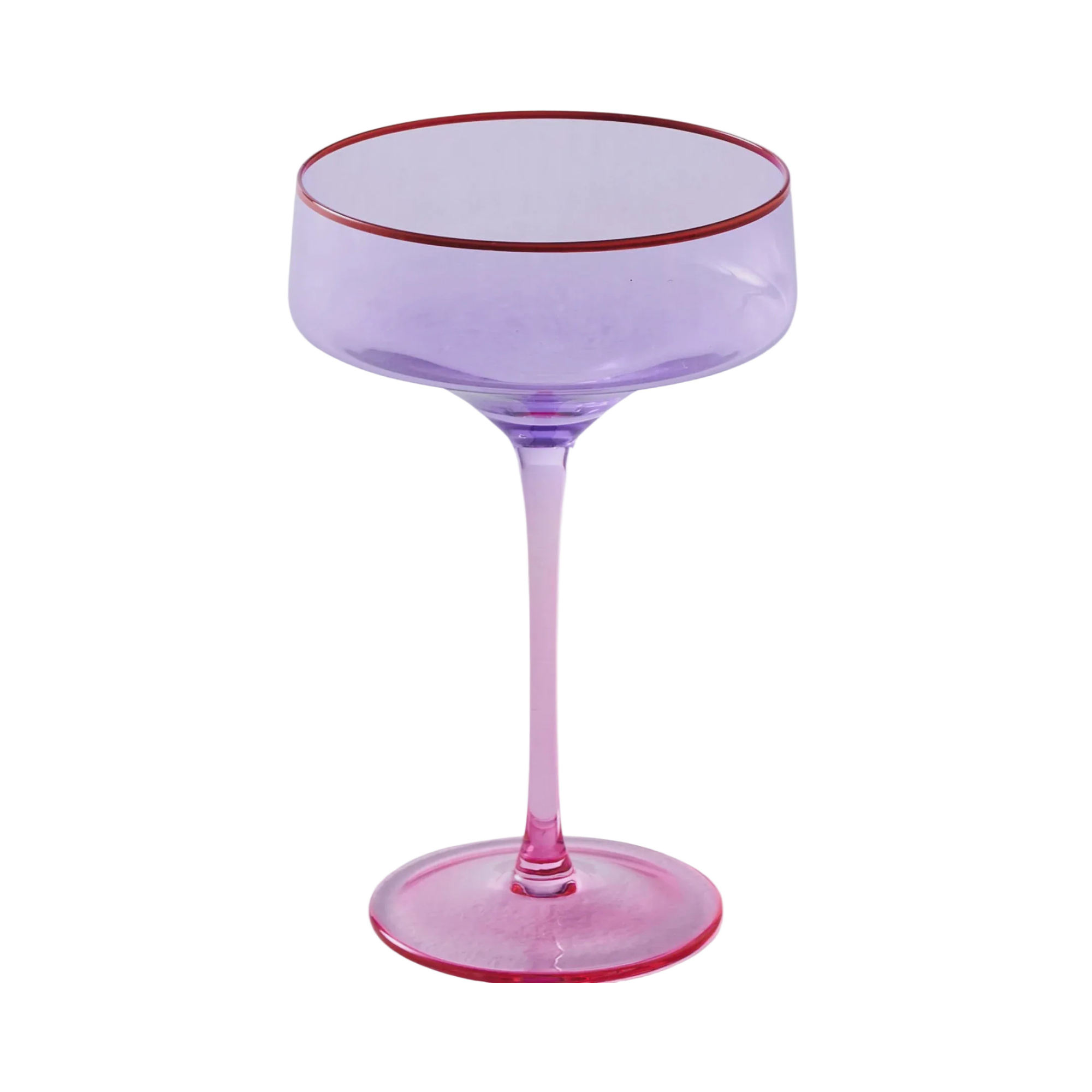 Lilac Colour Block Margarita Glass 2P Set | Kip & Co