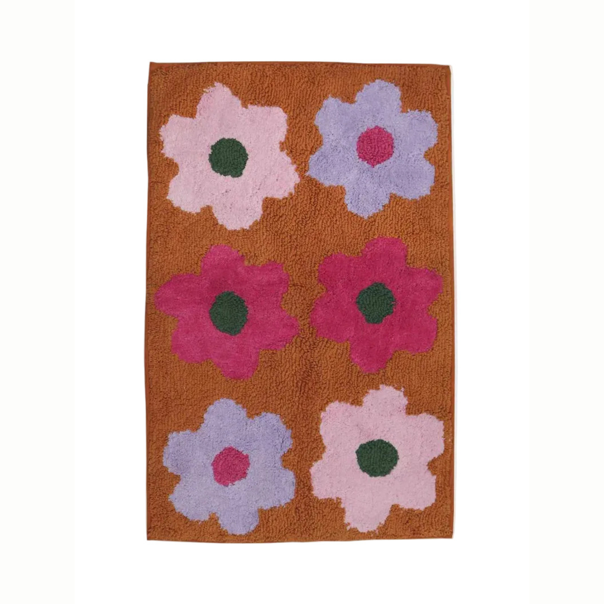 Flowerbed Bath Mat | Mosey Me
