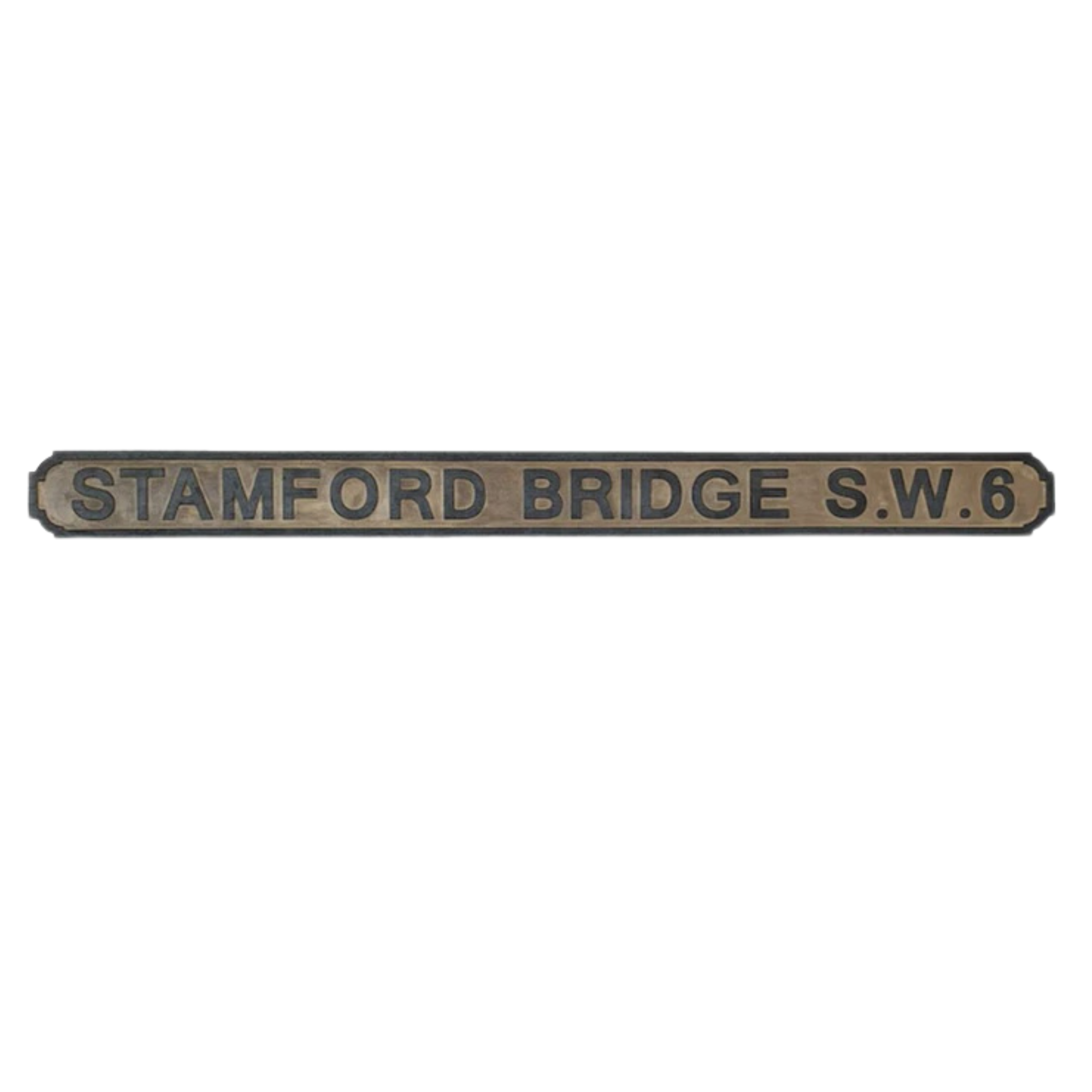 Stamford Bridge Wooden Road Sign | Blue Goose Imports