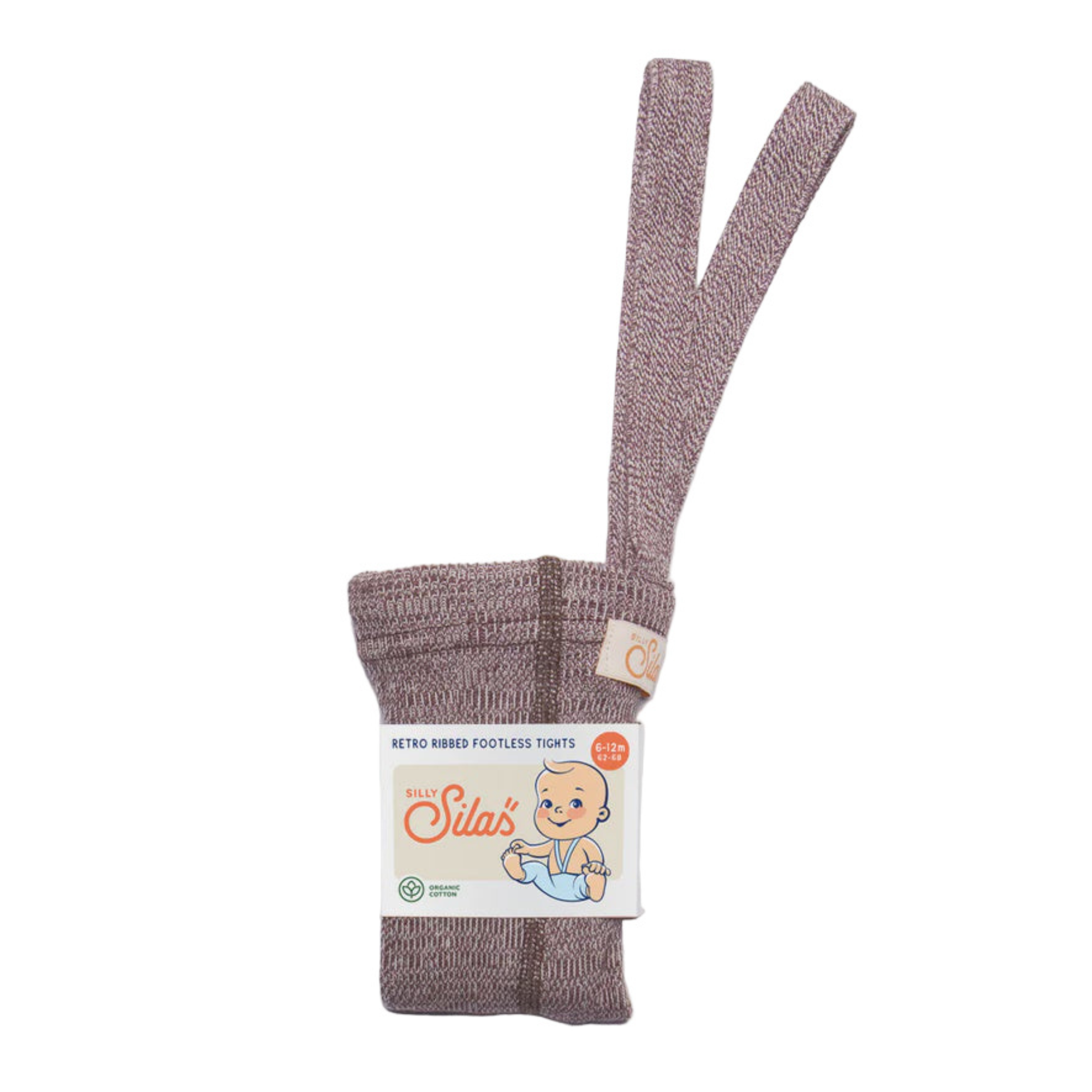 Footless Cotton Tights - Vanilla Fig | Silly Silas