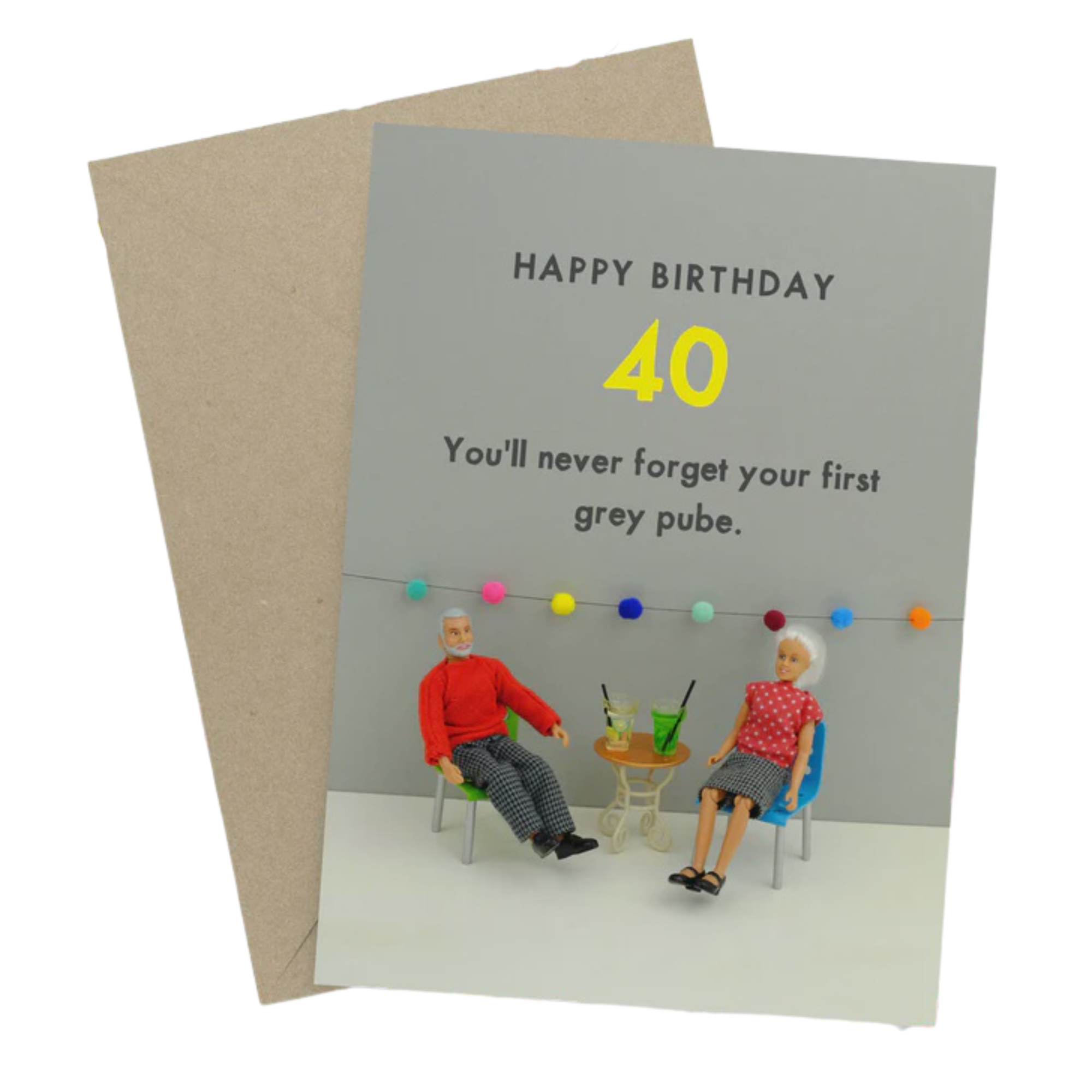 Card- Grey Pube | Bold & Bright