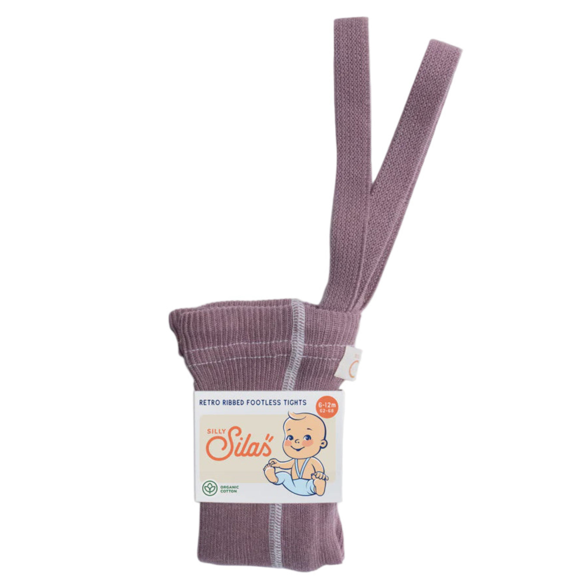 Footless Cotton Tights - ACAI SMOOTHIE | Silly Silas